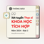 3. Thông báo tuyển sinh Thạc sĩ